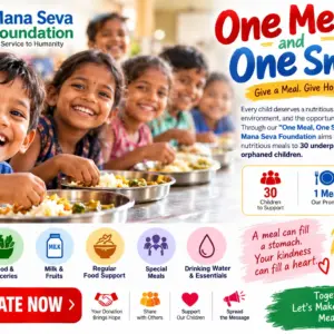 " ONE MEAL, ONE SMILE " Give a Meal. Give Hope. Give a Smile.