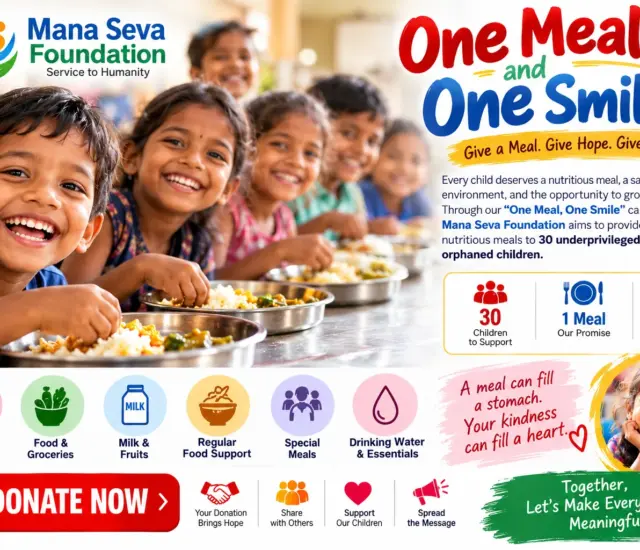 " ONE MEAL, ONE SMILE " Give a Meal. Give Hope. Give a Smile.